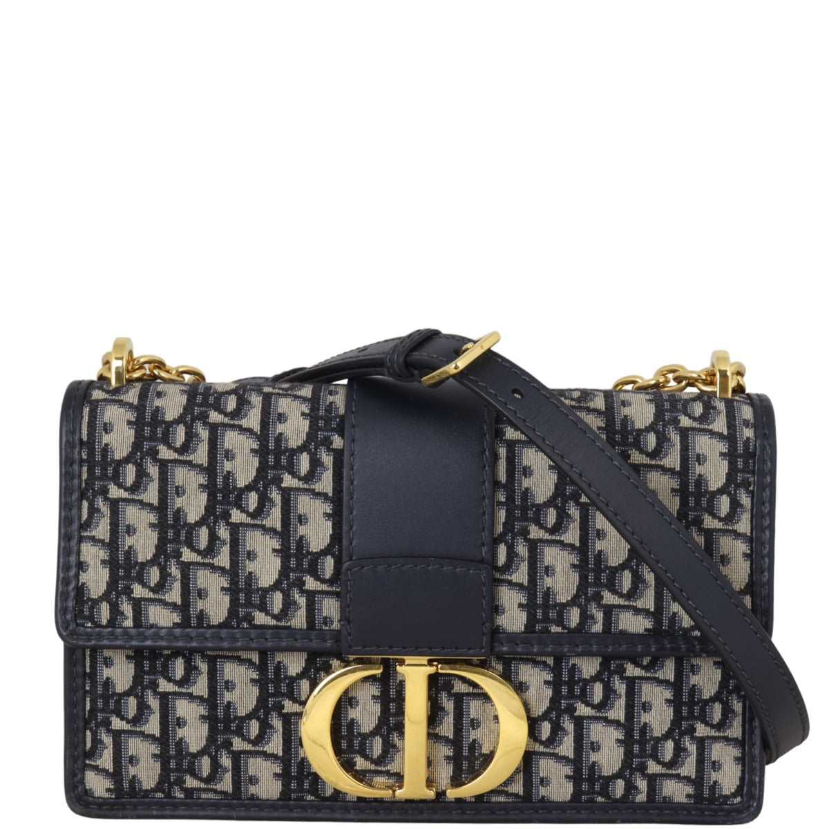 Dior Crossbody Bag 30 Montaigne Bag Oblique Canvas Chain Shoulder Bag