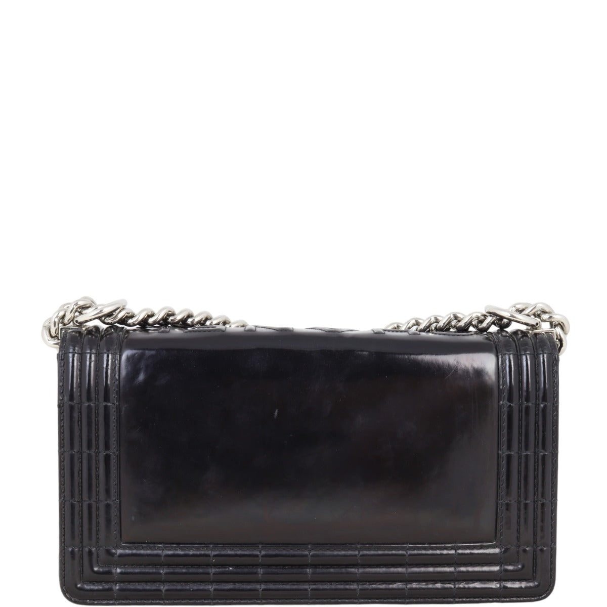 Chanel Boy Old Glazed Handbag Black Medium