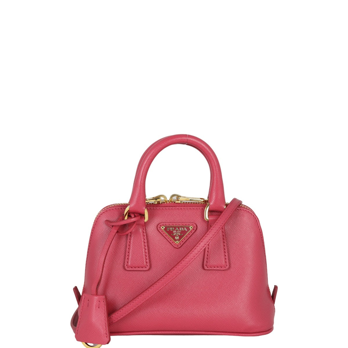 Prada Bag Lux Promenade Saffiano Pink Mini Mini Bag