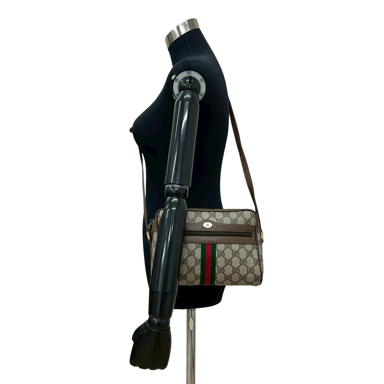 Gucci Pvc Shoulder Bag Leather Logo Bag 4