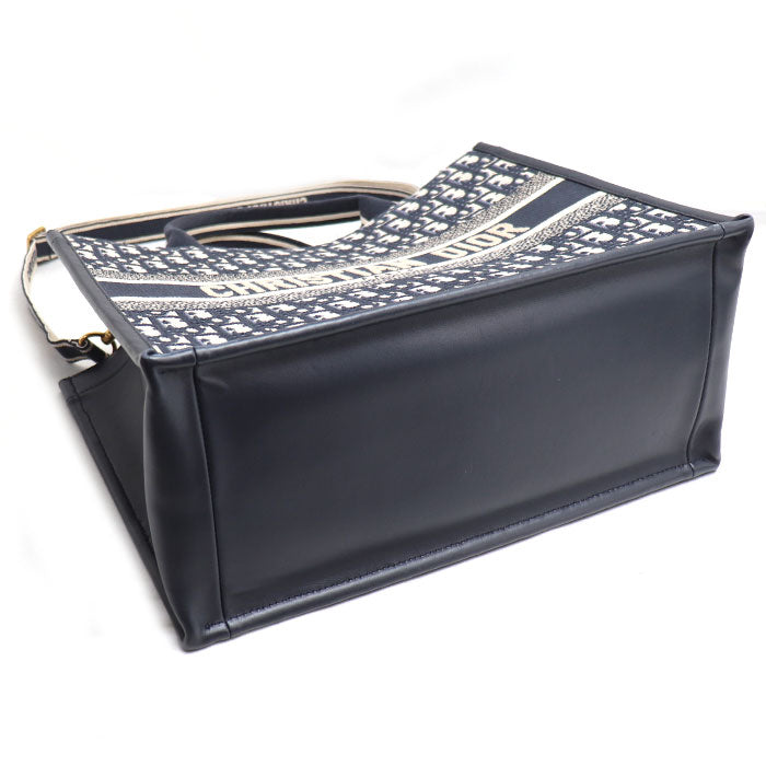 Dior Book Tote Oblique Cotton Calf Tote Bag