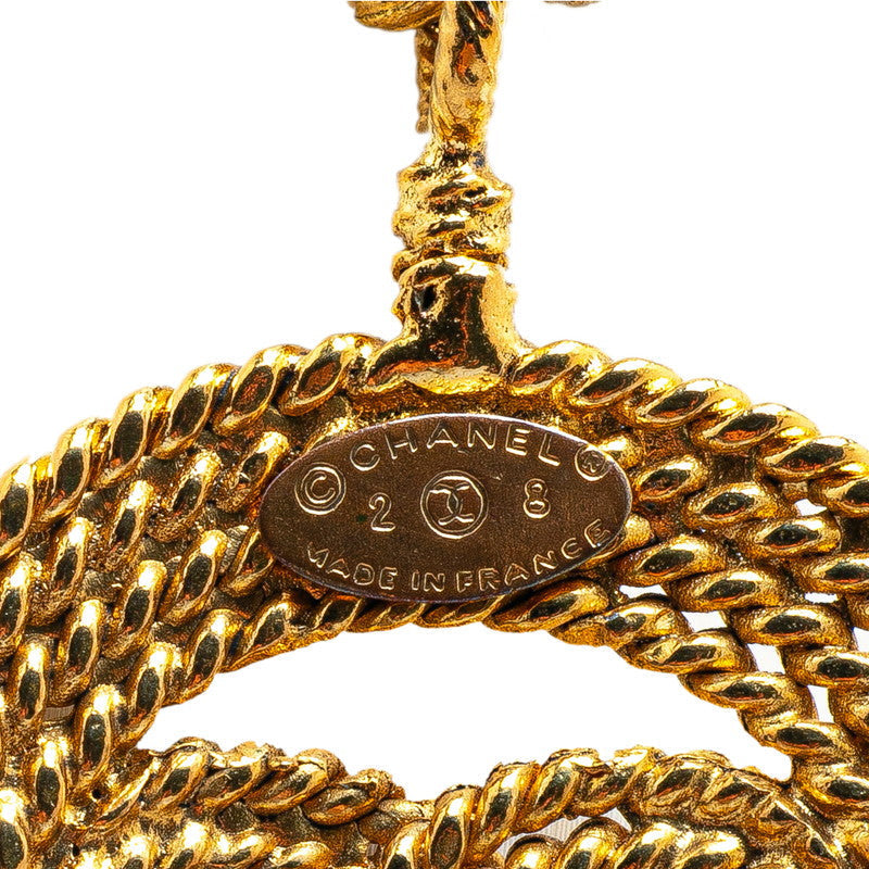 Chanel Coco Mark Round Circle Necklace