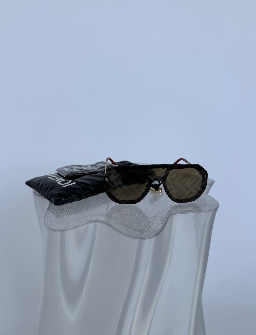 Fendi Handbag Eyewear Aviator-Style -Print Sunglasses Logo