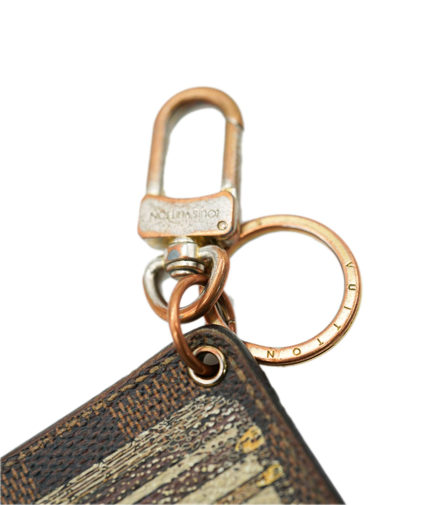 Louis Vuitton Damier Porte Cles Illustrious Trunk Charm LV bs15010