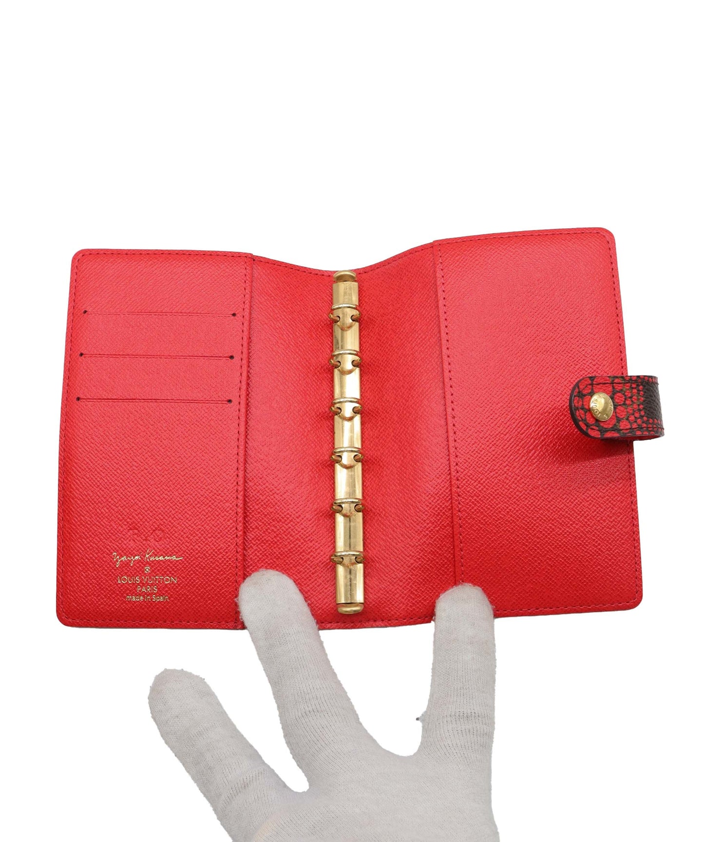 Louis Vuitton Yayoi Kusama Agenda PM Day Planner Cover Red LV Fashion Accessory