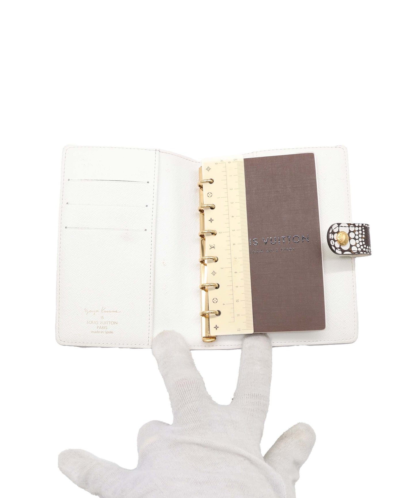 Louis Vuitton Yayoi Kusama Agenda PM Day Planner Cover White 56462A Fashion Accessory