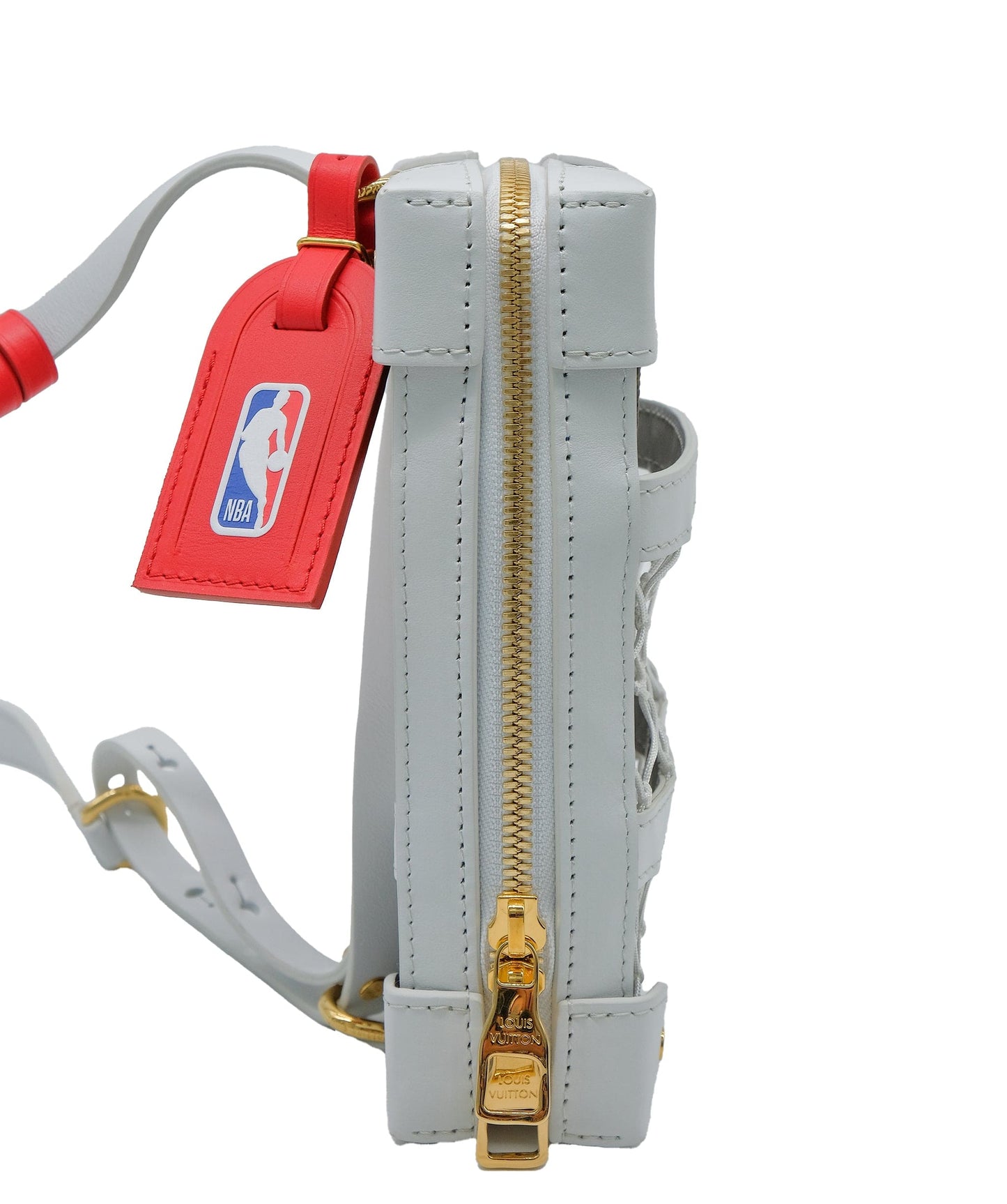 Louis vuitton x NBA Soft Trunk monogram with white strap RJC3162