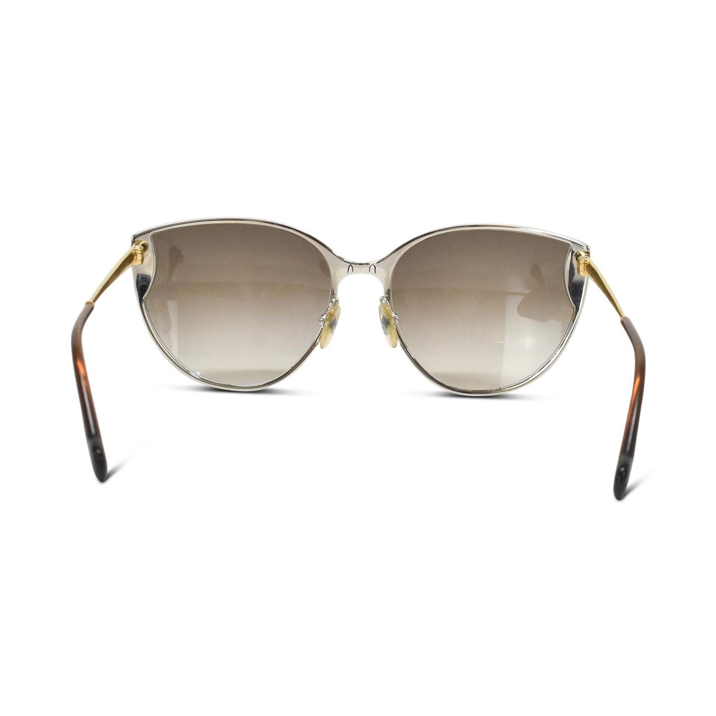 Louis Vuitton Cat-Eye Sunglasses Gold Silver