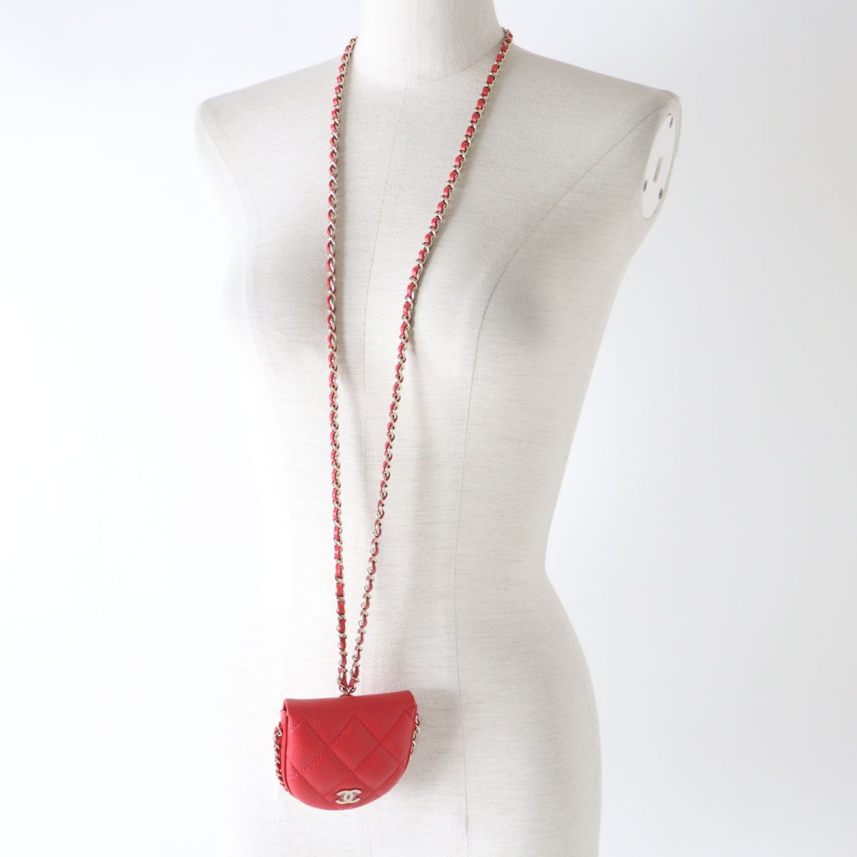Chanel Coin Caviar skin Red Handbag