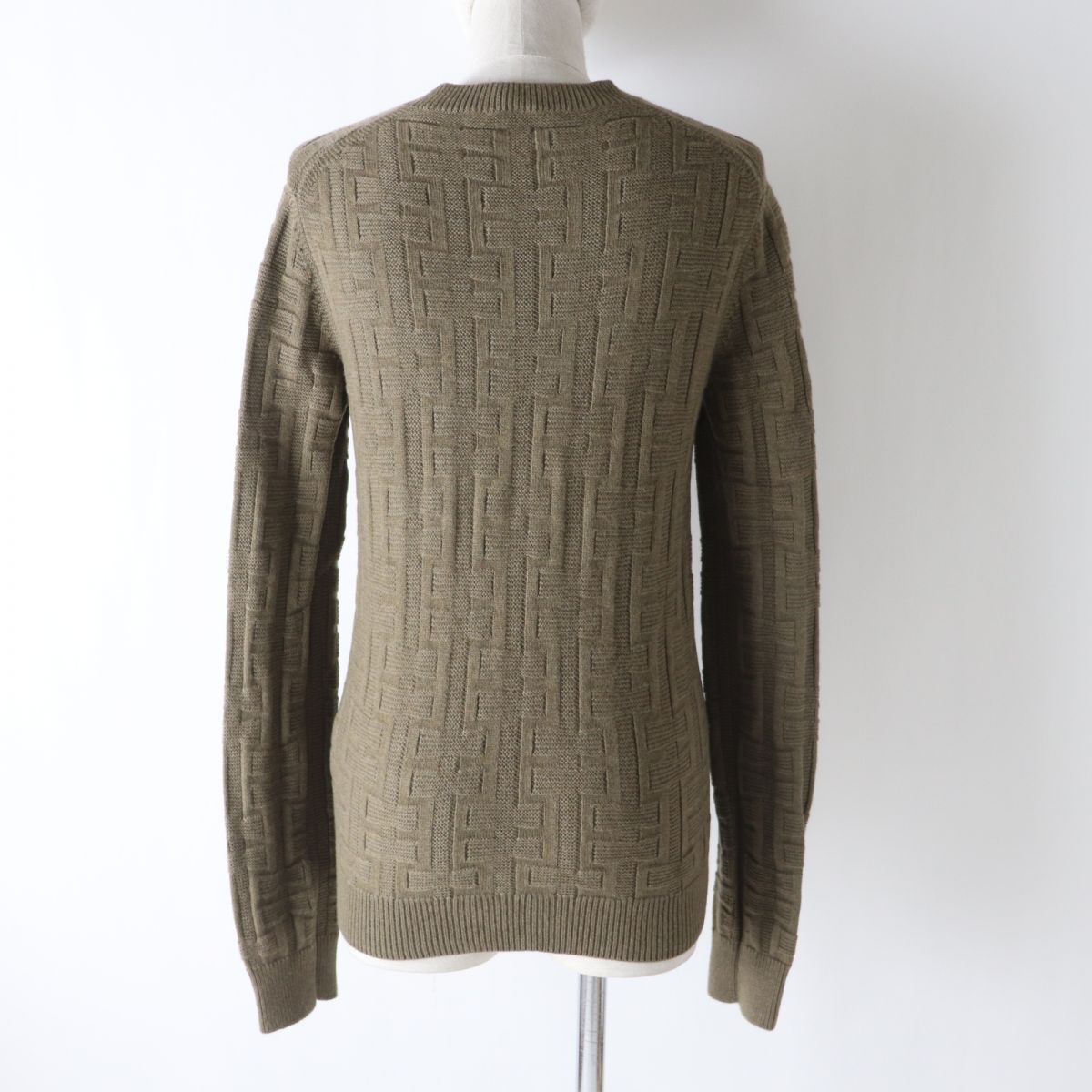 Knit Main: Virgin Wool Khaki Type Women Brown Travel Bag