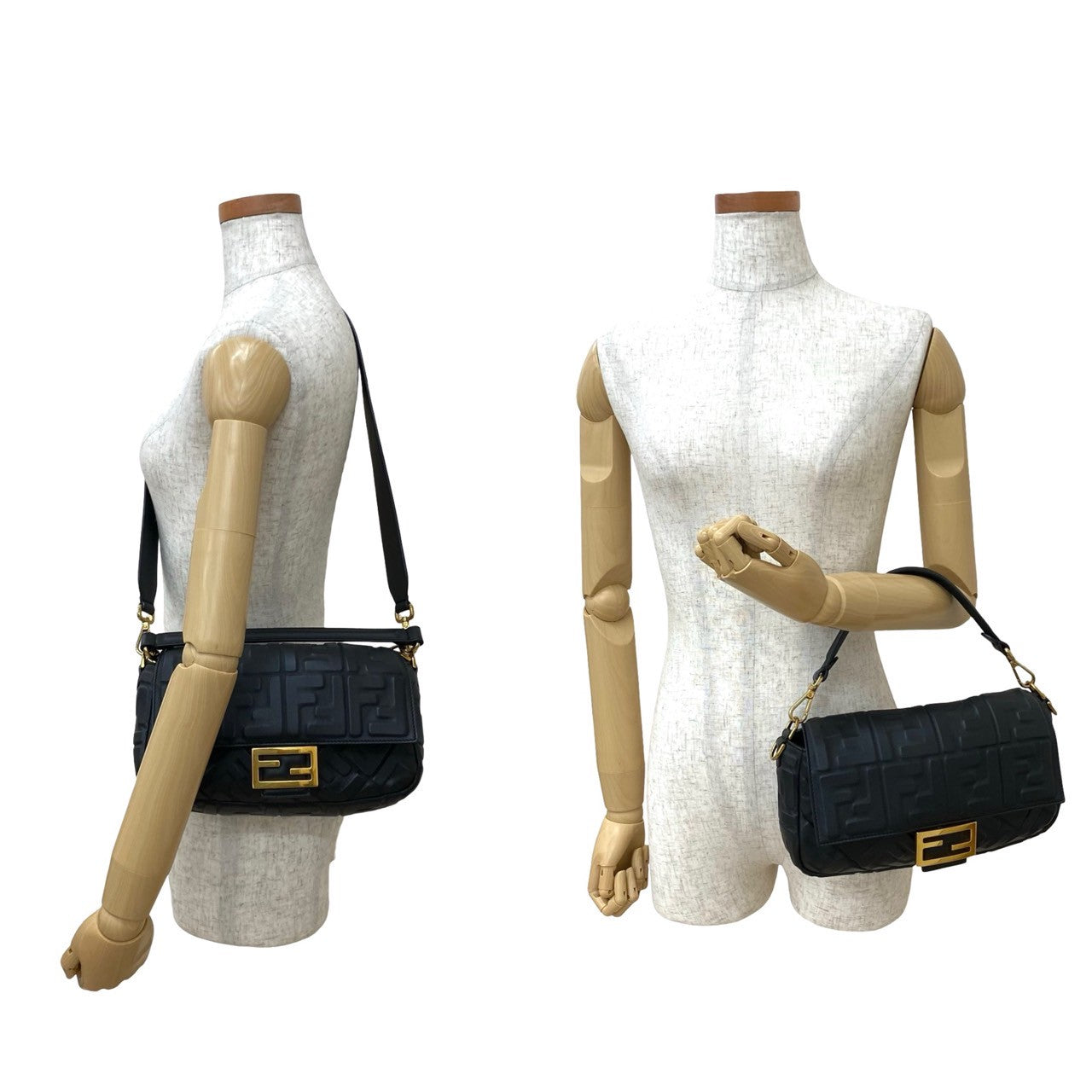 Fendi Mamma Baguette 2Way Bag Leather Shoulder Bag