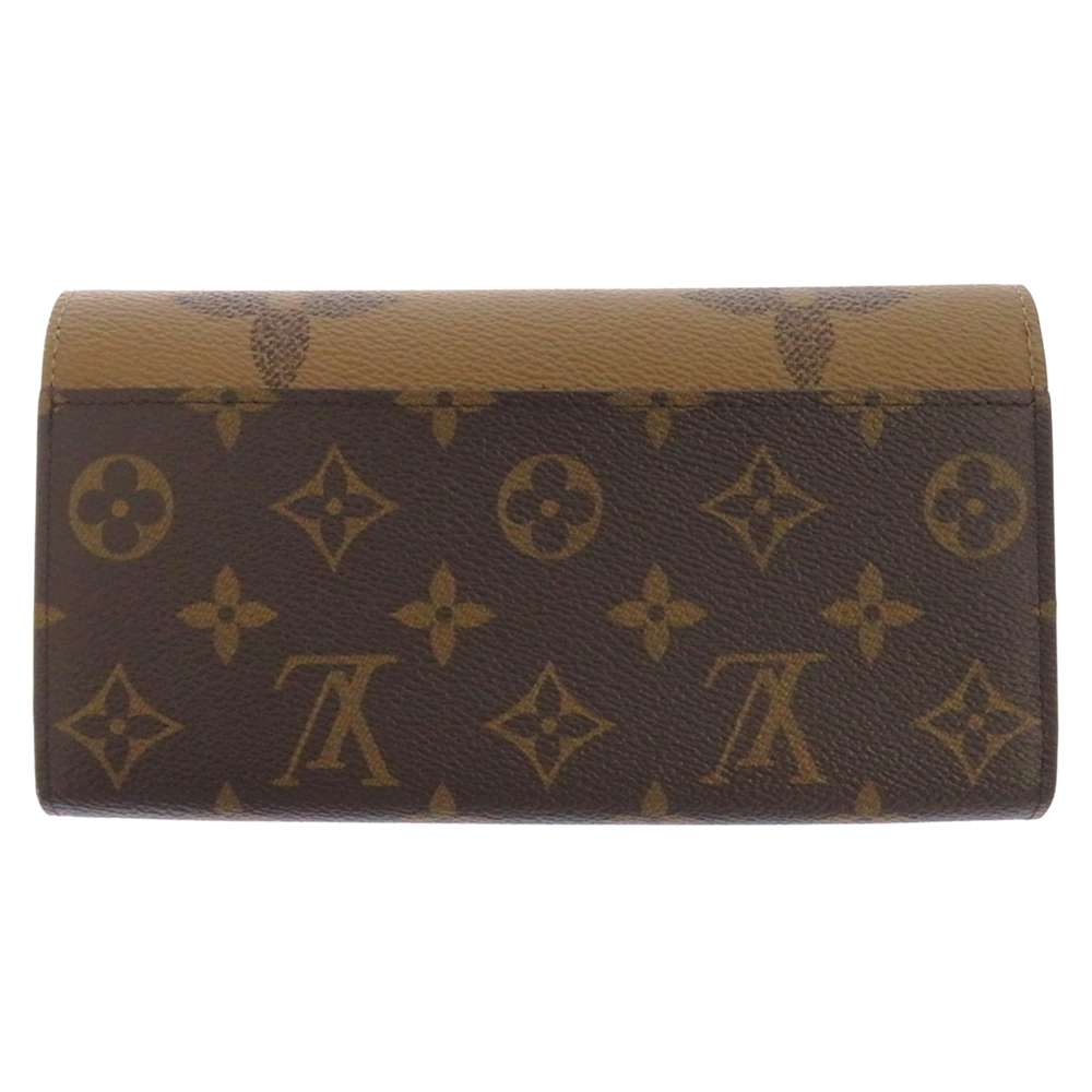 Louis Vuitton Portefeuille Sarah NoirM80726 Reverse Monogram Canvas Handbag 2
