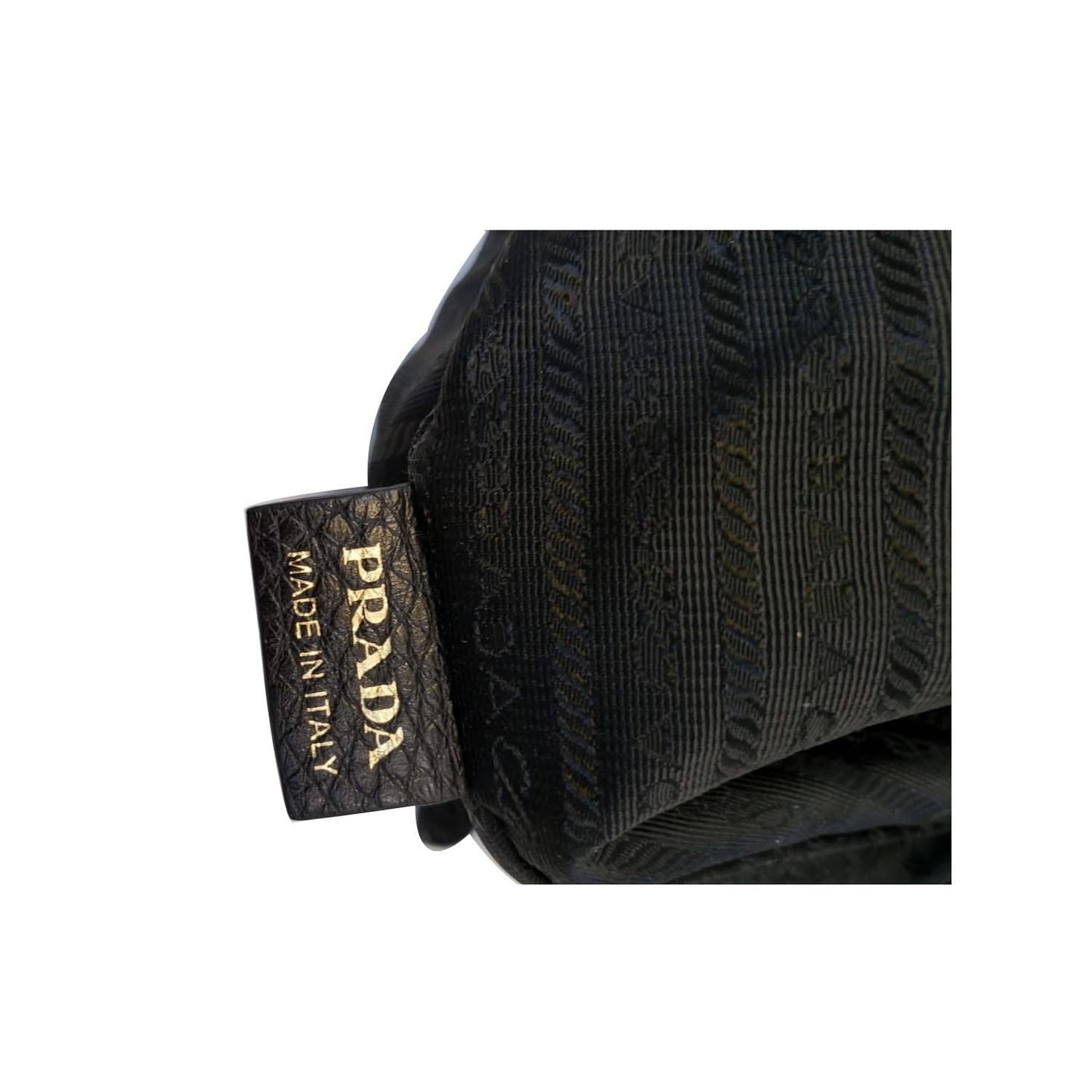 Prada Daino Hobo Bag Leather Vitello Black Bag Black Dd6396