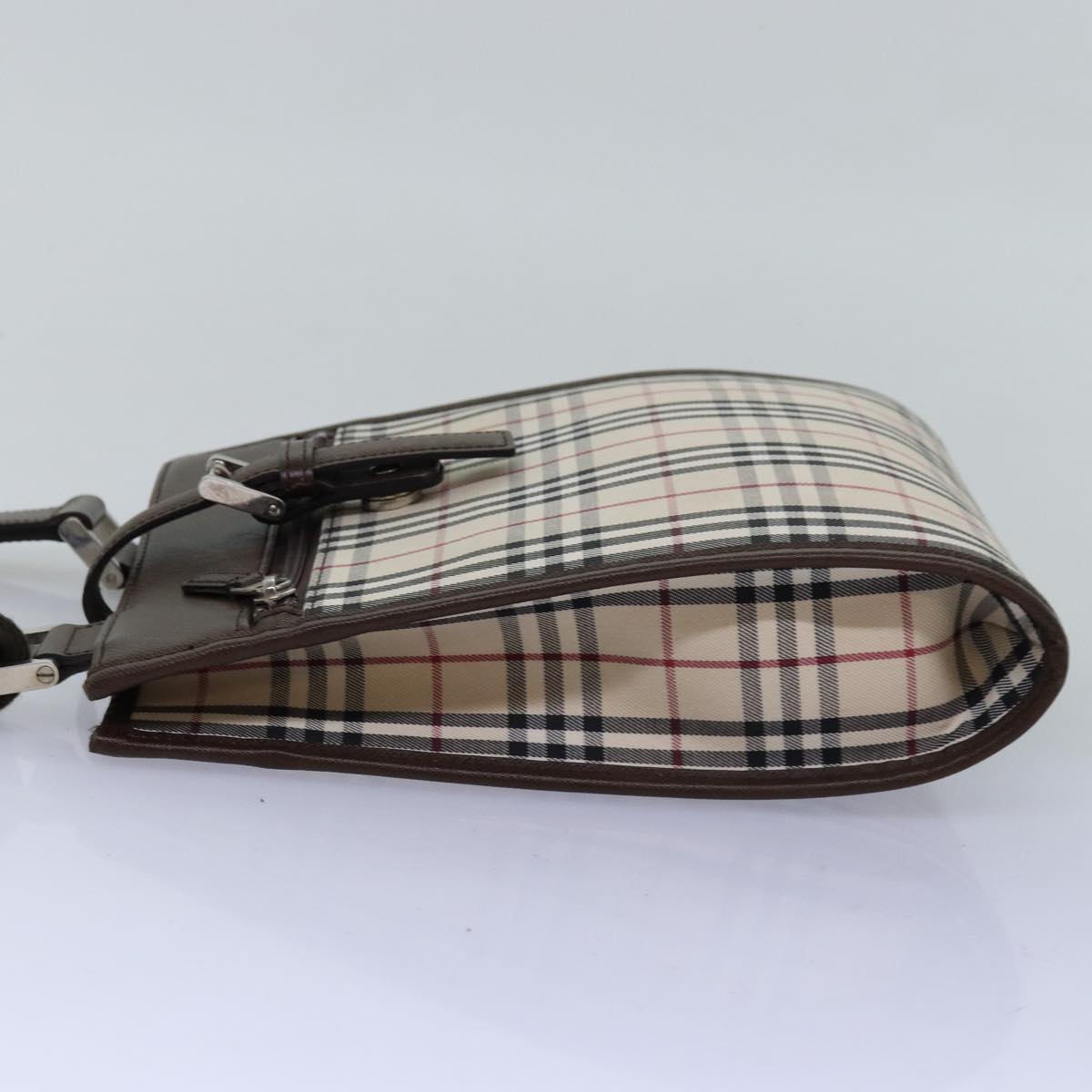 Burberry Luxury Nova Check Shoulder Bag Auth Mr193 Canvas Beige