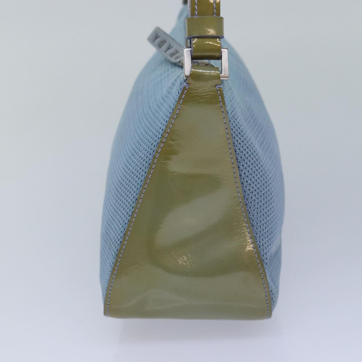 Prada Sports Accessory Pouch Mesh Light Auth Luxury Handbag Blue Clutch Bag
