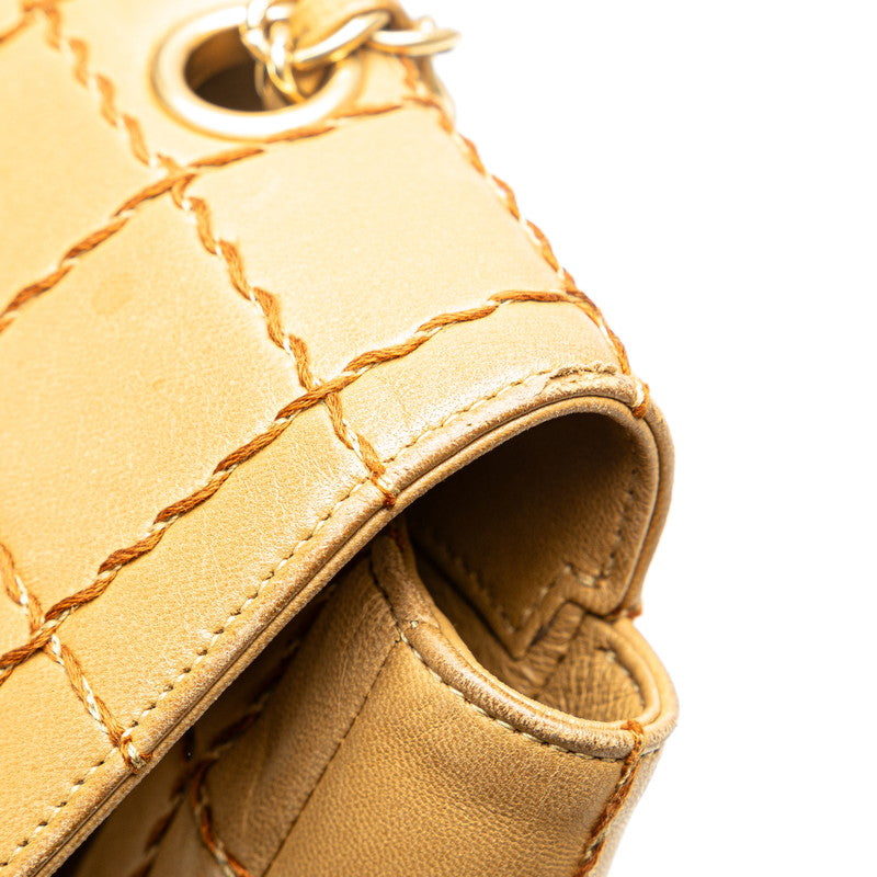 Chanel Wild Stitch Choco Bar Lambskin Shoulder Bag