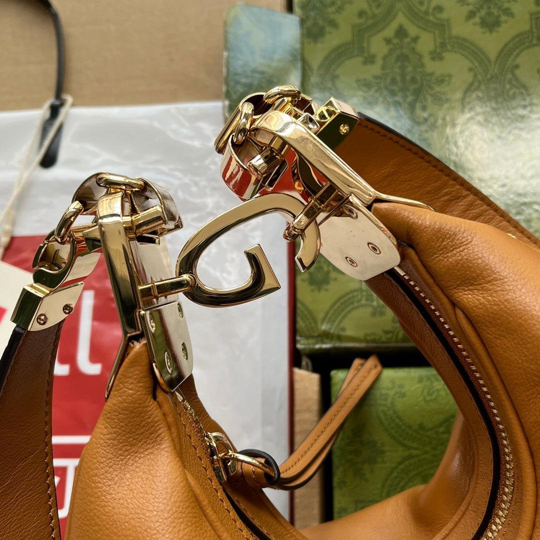 gg Atache , ’s 9in Brown Small Shoulder Bag