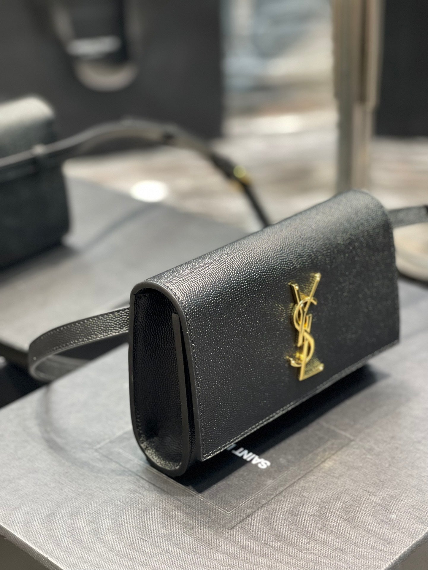 YSL Saint Laurent Kate Clutch Bag Monogram Ysl 534395Bow0J1000 4485