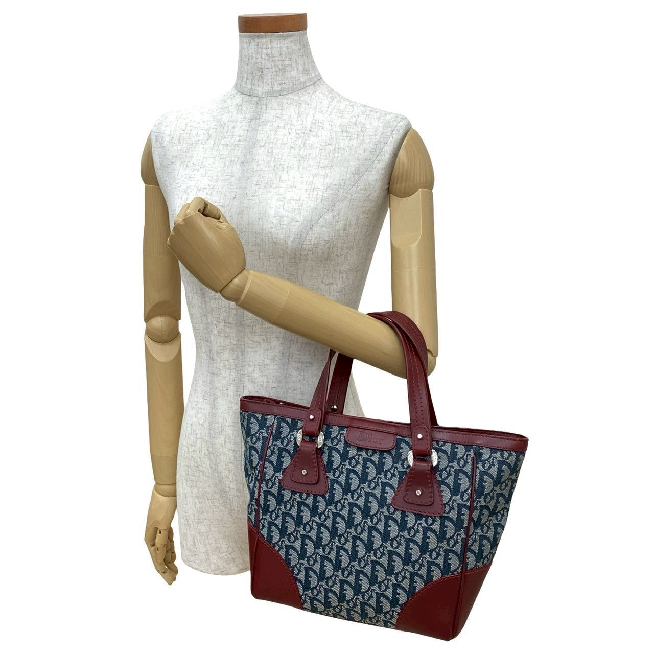 Dior Christian Trotter Handbag Leather Canvas Travel Bag Leather Handbag 4