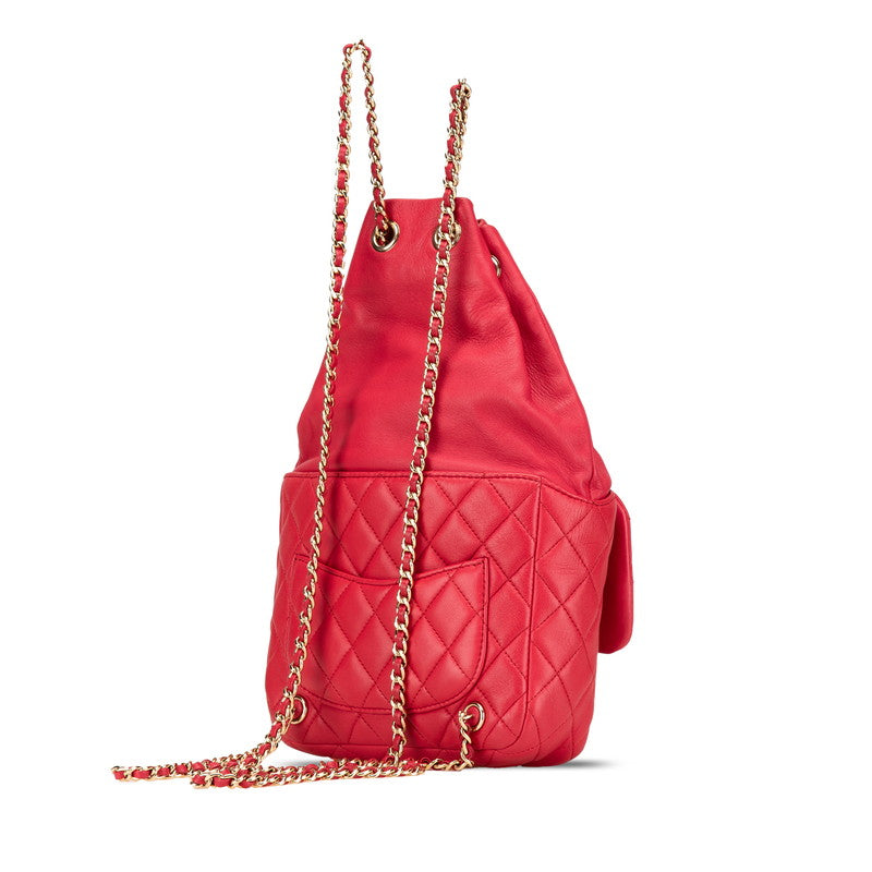 Chanel Coco Mark Matelasse Lambskin Backpack