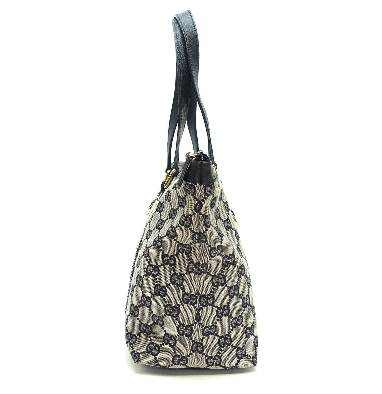 Gucci Abbey Zip Tote Bag Canvas Monogram