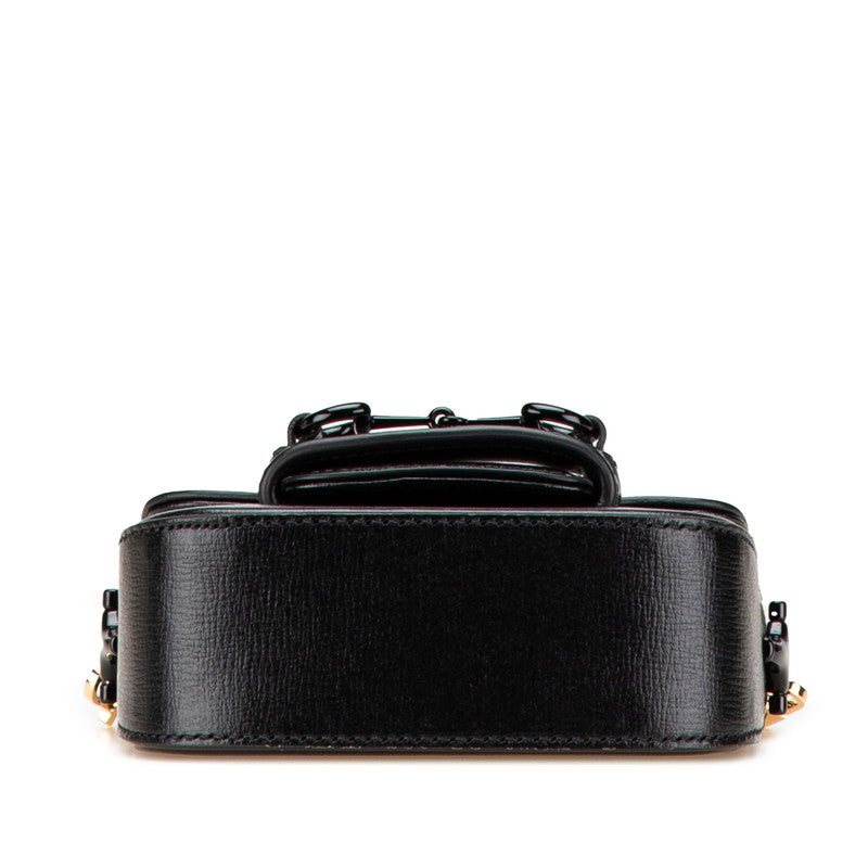 Gucci Horsebit Pvc Shoulder Bag Leather Mini