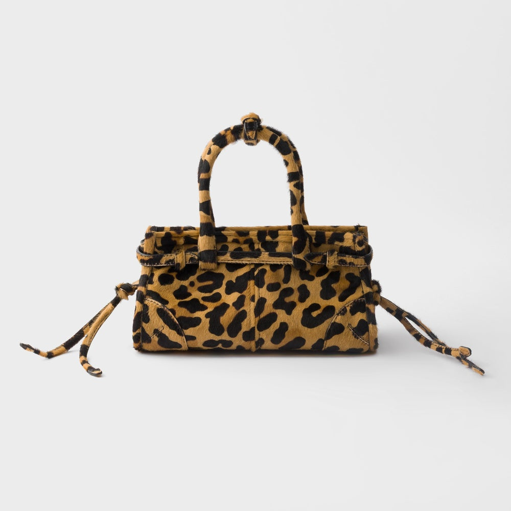 Prada Bonnie Printed Handbag Leather Mini Travel Bag Pr 2511 0500