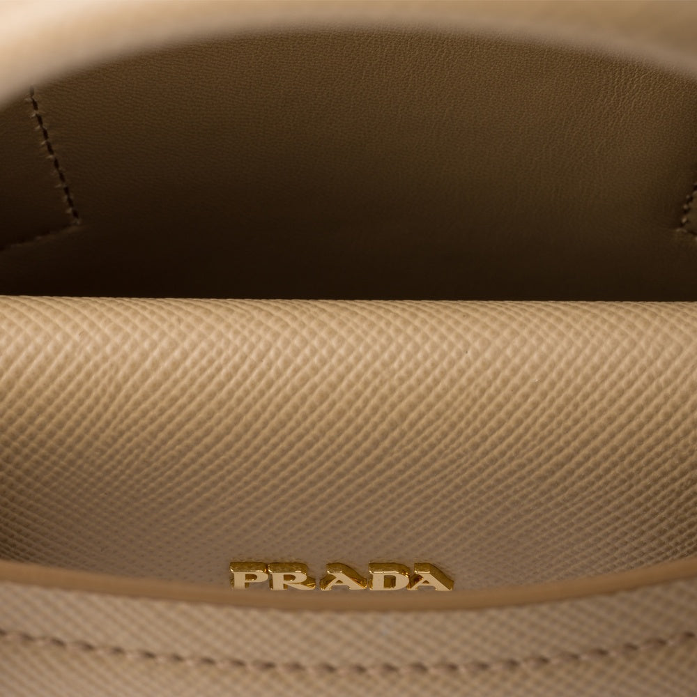 Prada Double Bag Leather Saffiano Small Travel Bag Pr 2511 0530