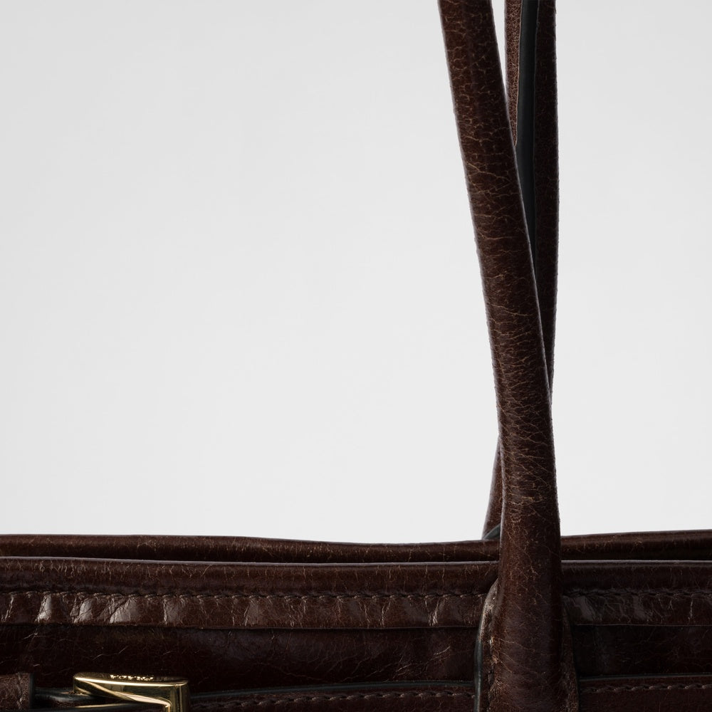 Prada Bonnie Extra Handbag Leather Large Travel Bag