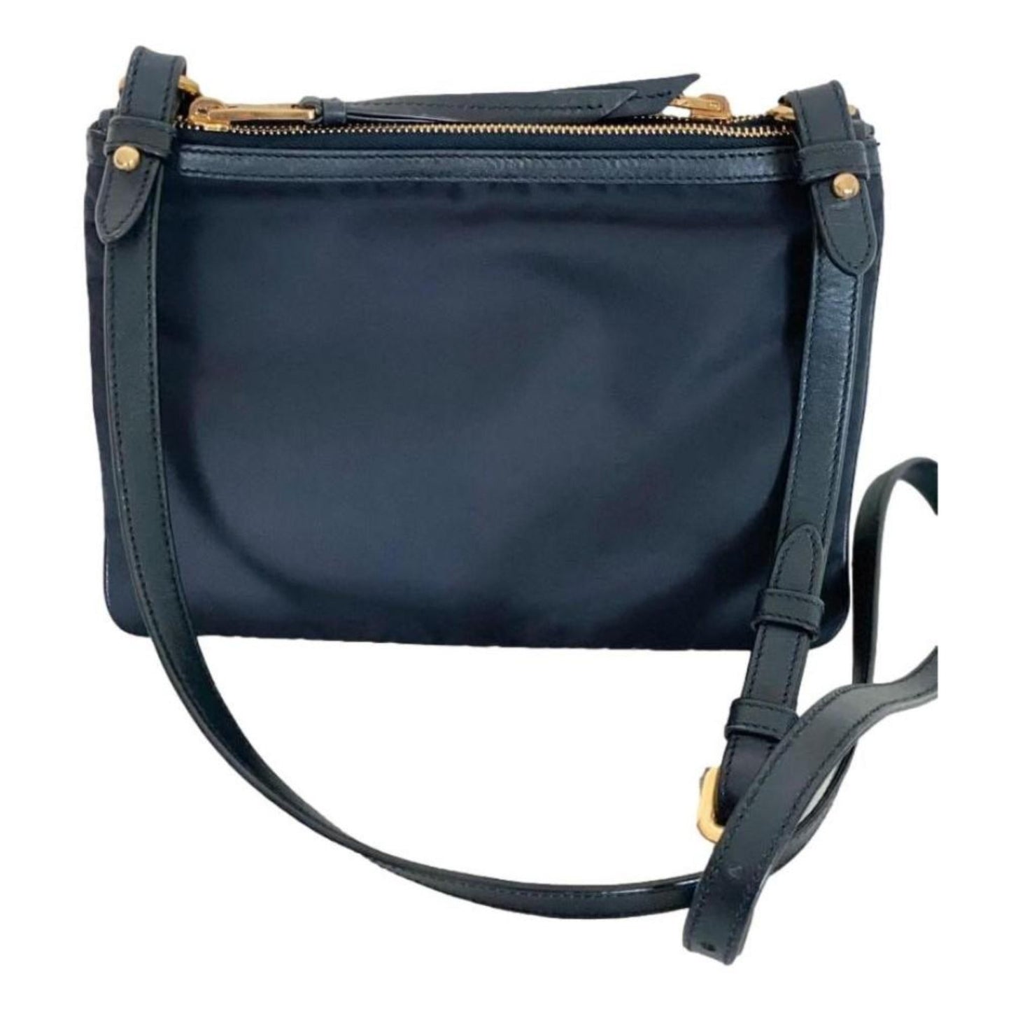 Prada Tessuto Calf Cross Body Bag Leather Calf Leather Nylon Crossbody Bag