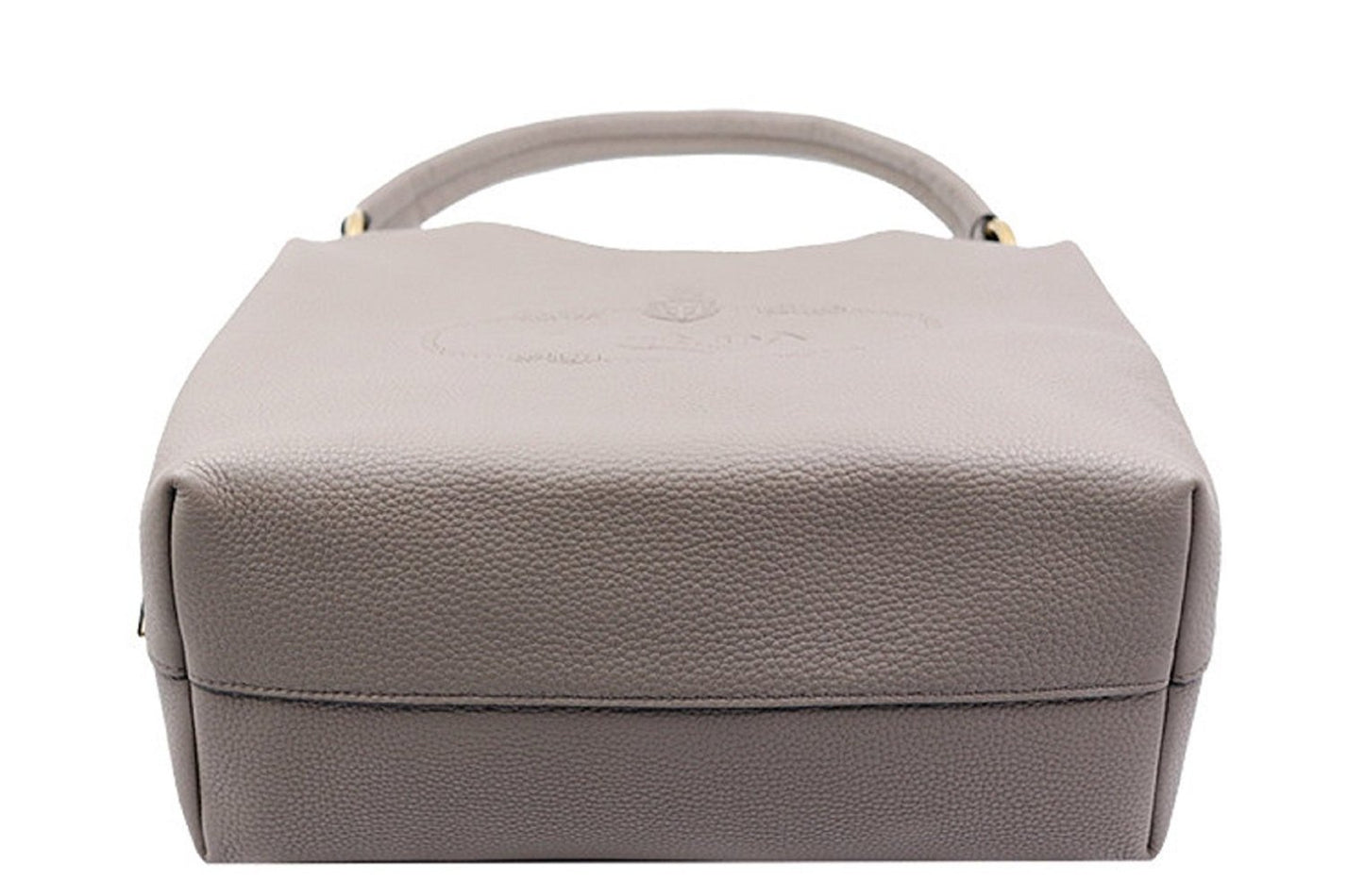 Prada Phenix Grey Hobo Tote Bag Leather Vitello Gray