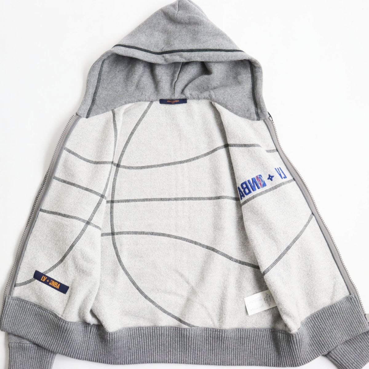 Louis Vuitton Hoodie 37 26 XS Wool Cotton Gray Apparel