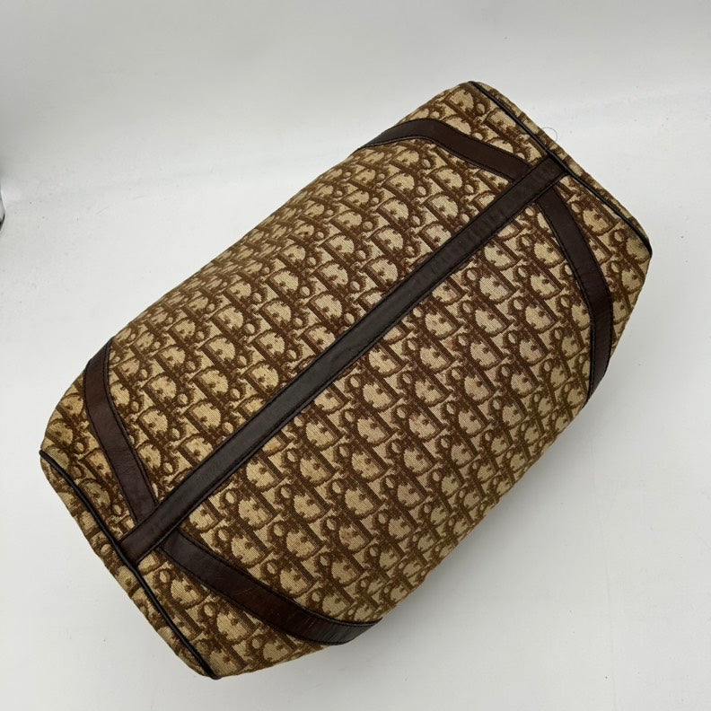Dior Handbag issimo Travel Bag Canvas Brown Large