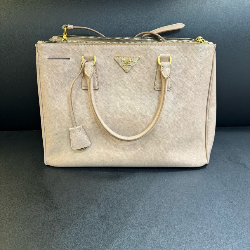 Prada Handbag Galleria Tote Bag Beige