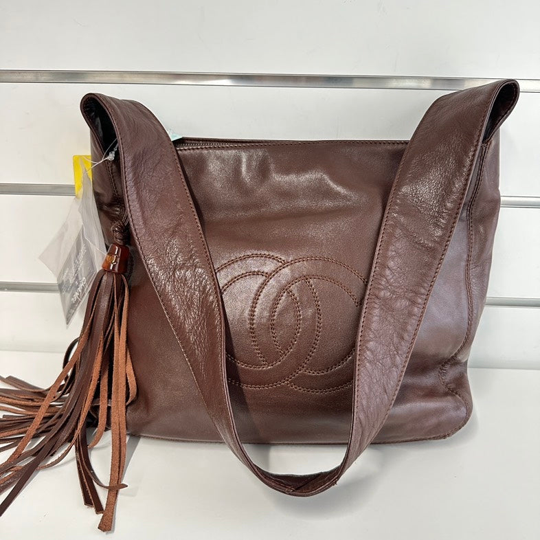 Chanel Crossbody Bag in Brown Leather