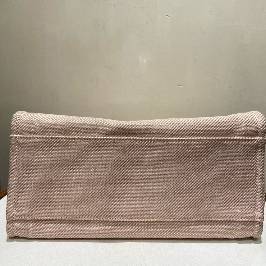 Chanel Large Shopping Bag Light Pink Canvas Tote