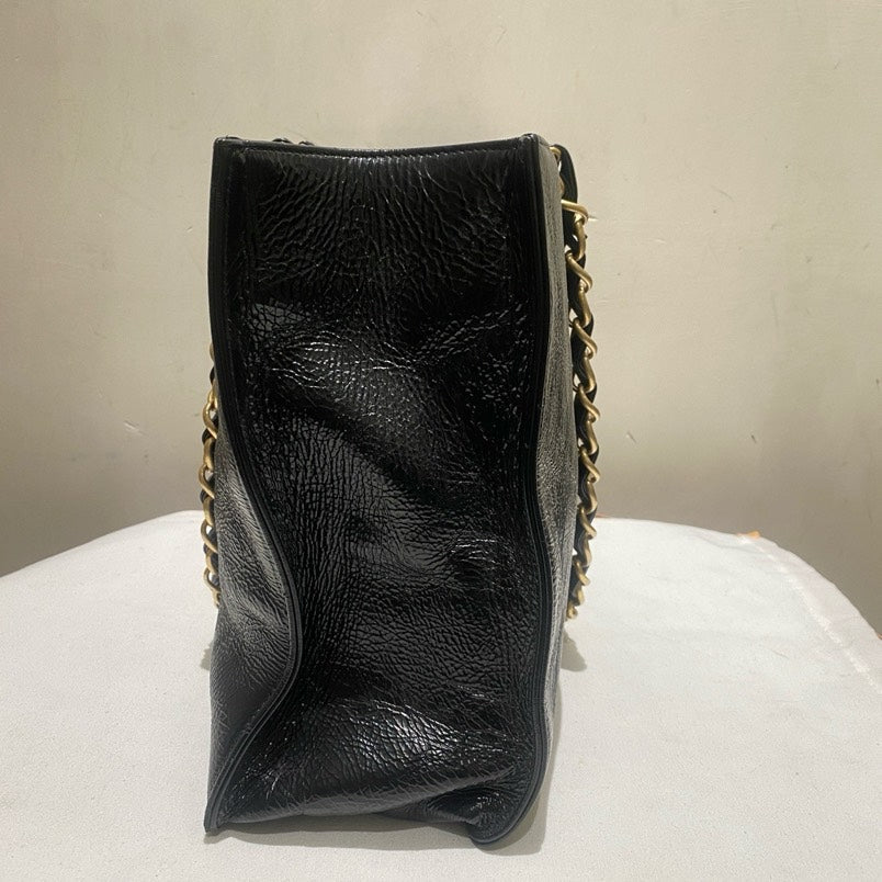 Chanel Black Gold Tote Bag - Black Leather Tote