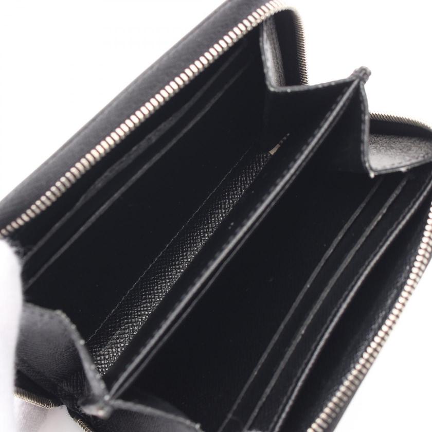 Louis Vuitton Zippy Coin Purse Epi Noir Card Case Coin Purse Leather Black