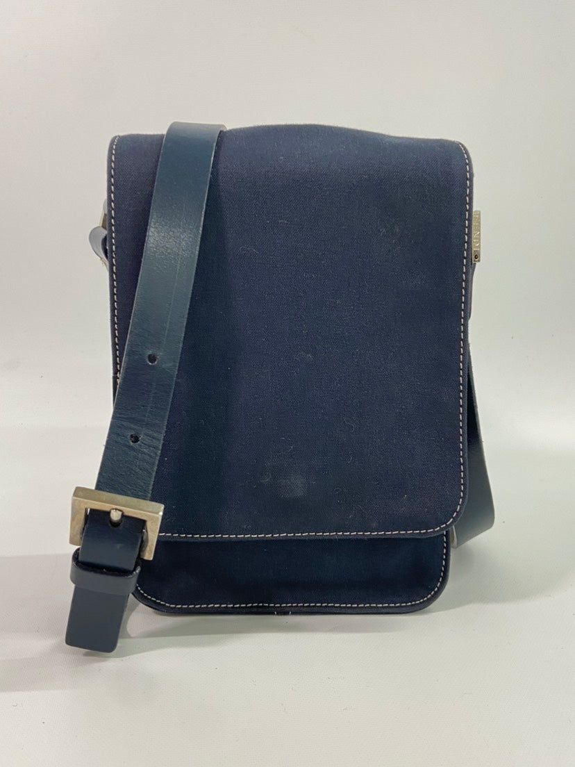Retro Messenger Bag Crossbody Canvas Navy Crossbody Bag