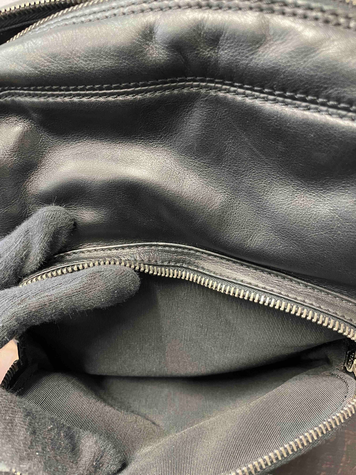 Chanel RE Black Leather Backpack