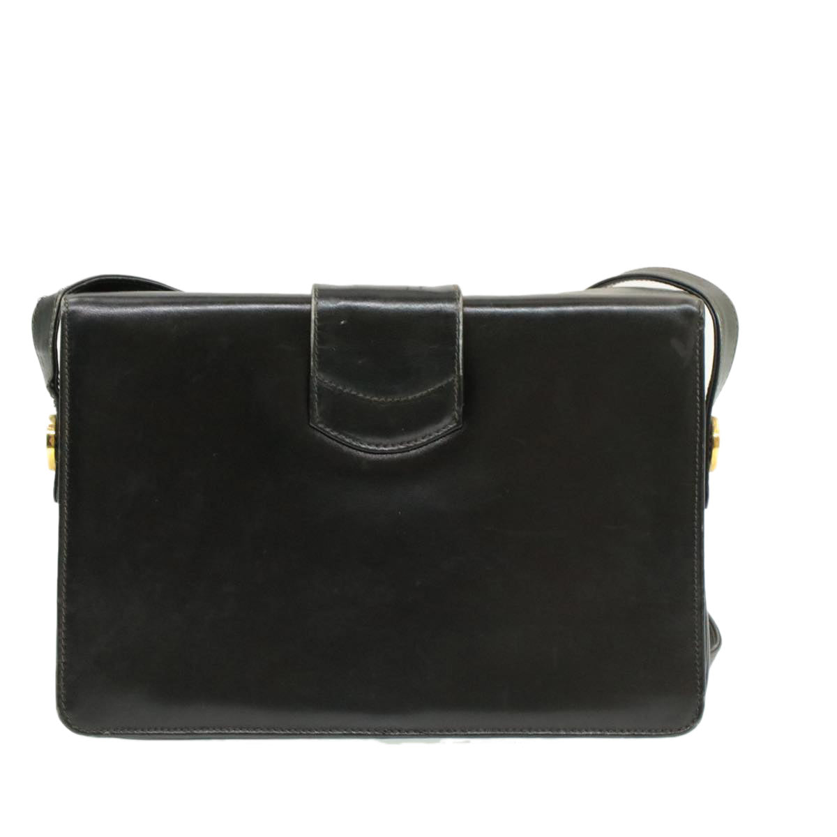 Luxury Horse Carriage Shoulder Bag Rd Leather Black