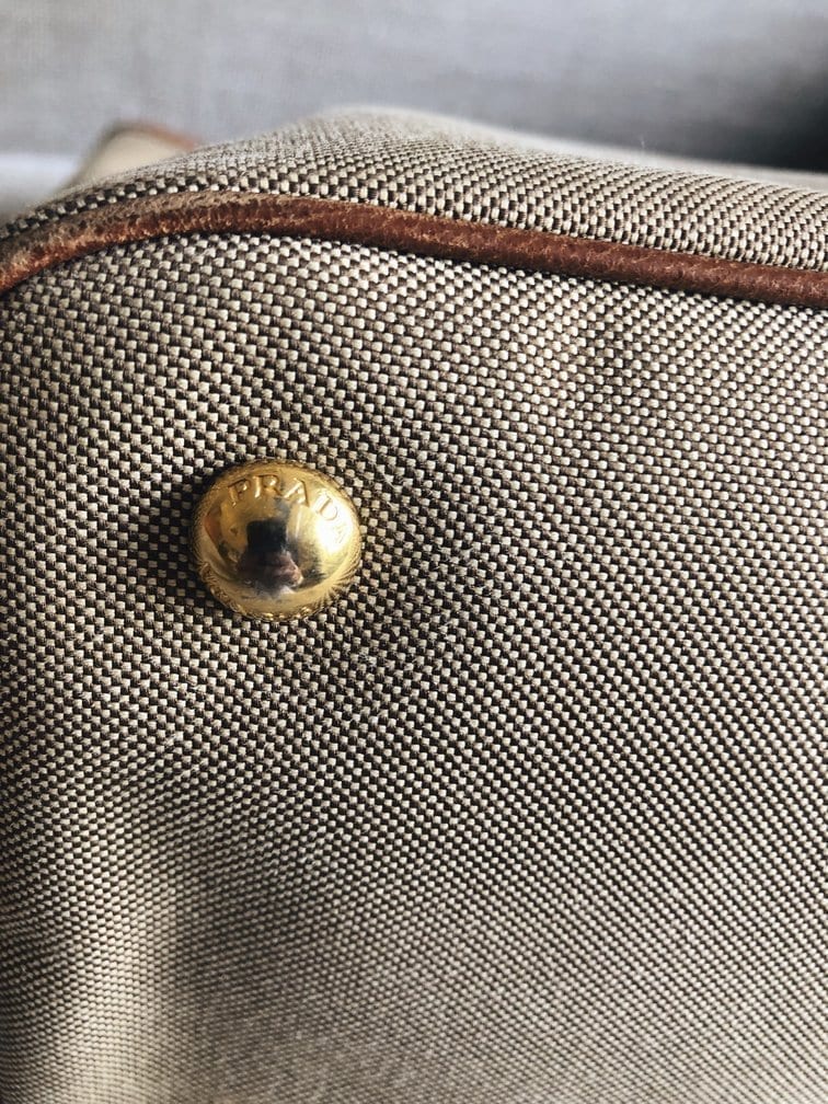 Prada Tote Canvas Tote Bag