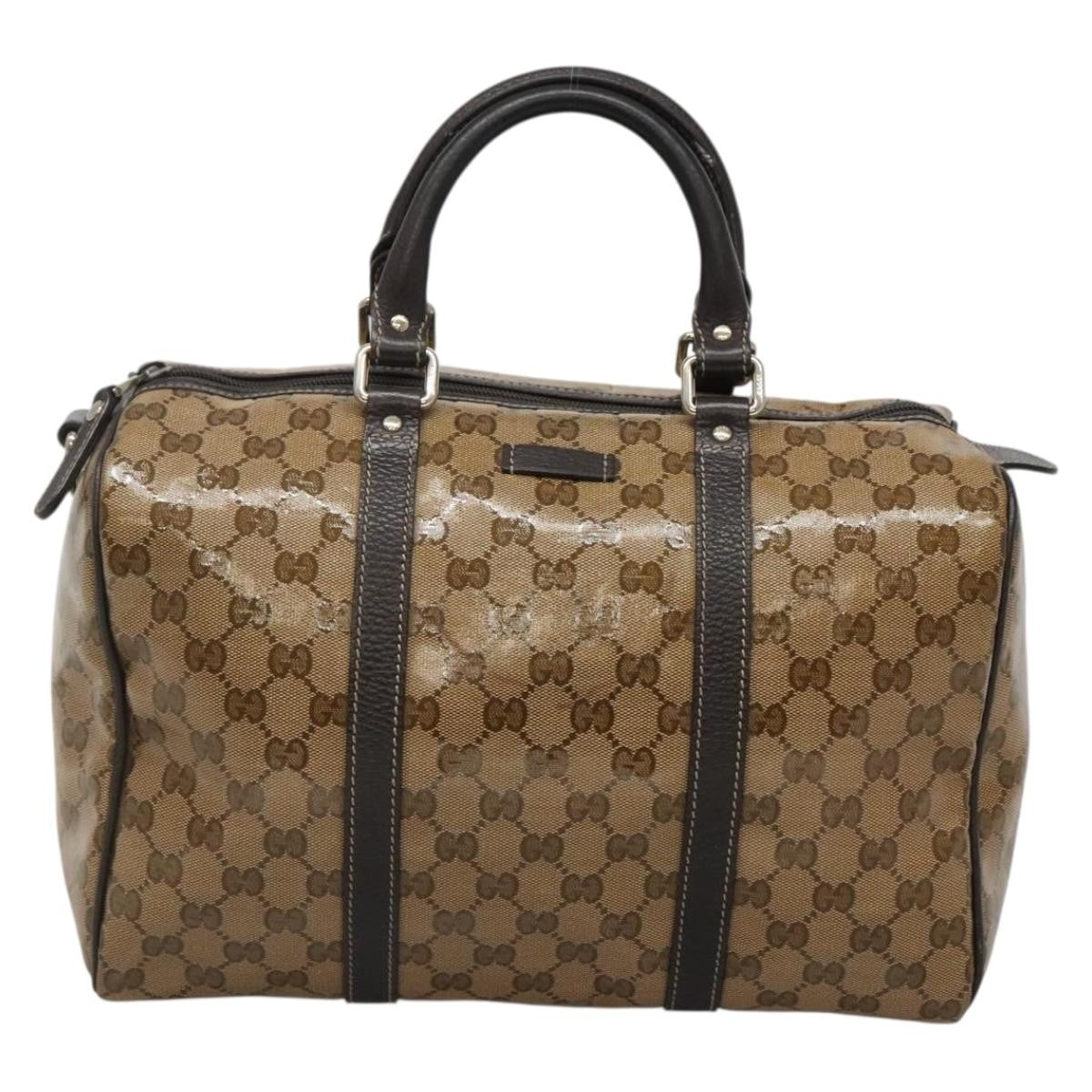 Gucci Joy Boston Bag Gg Imprime Beige Canvas Travel Bag Bag