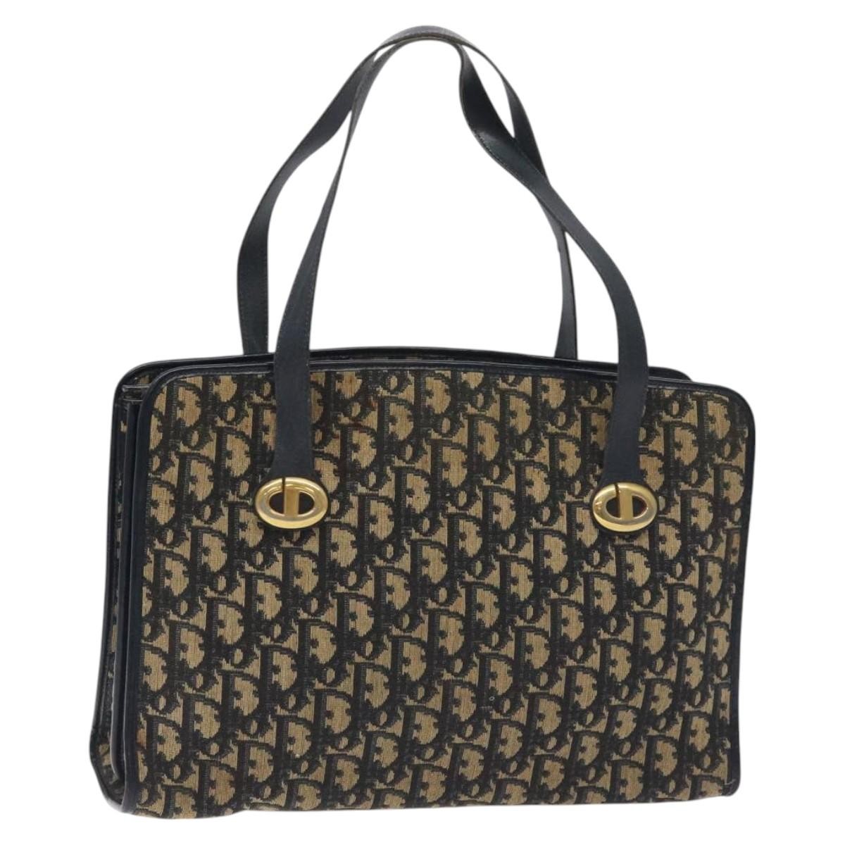 Dior Shoulder Bag Christian Trotter Bag 5 Canvas Blue Navy