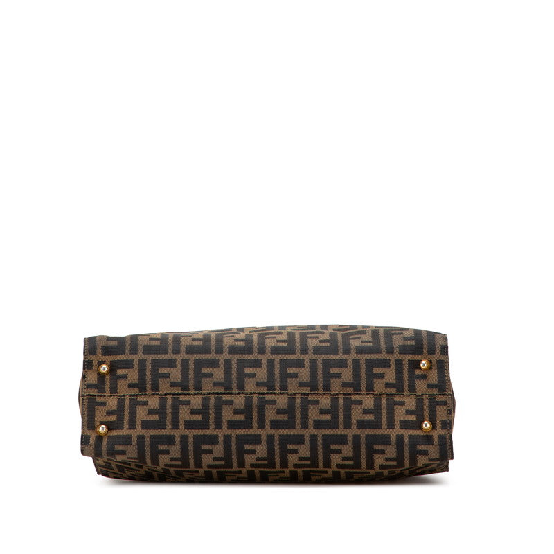 Fendi Zucca Tote Bag Leather Canvas