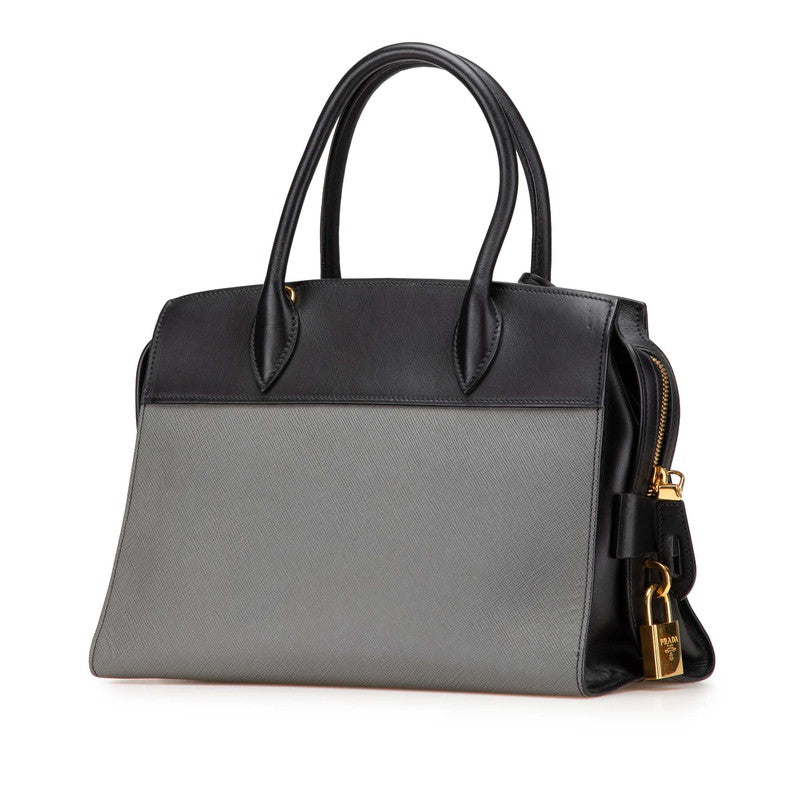 Prada Esplanade Handbag Leather Saffiano Travel Bag
