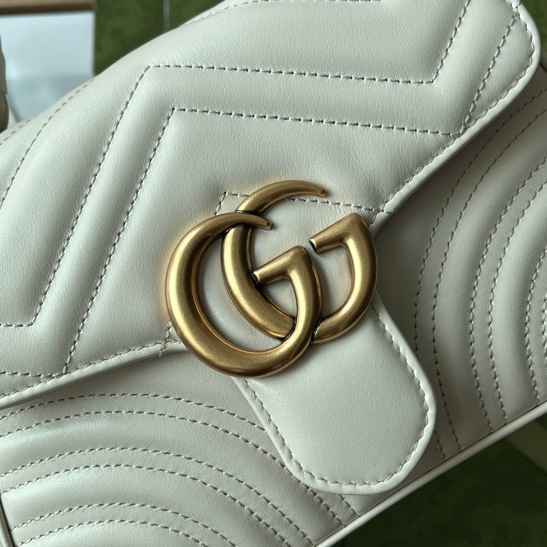 gg Marmont , ’s 8.3in White Mini Top Handle Mini Bag