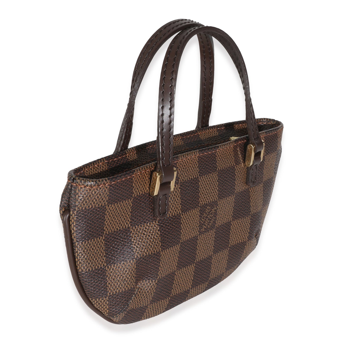 Louis Vuitton Damier Ebene Manosque GM Pochette Canvas Clutch Bag Gm Pochette
