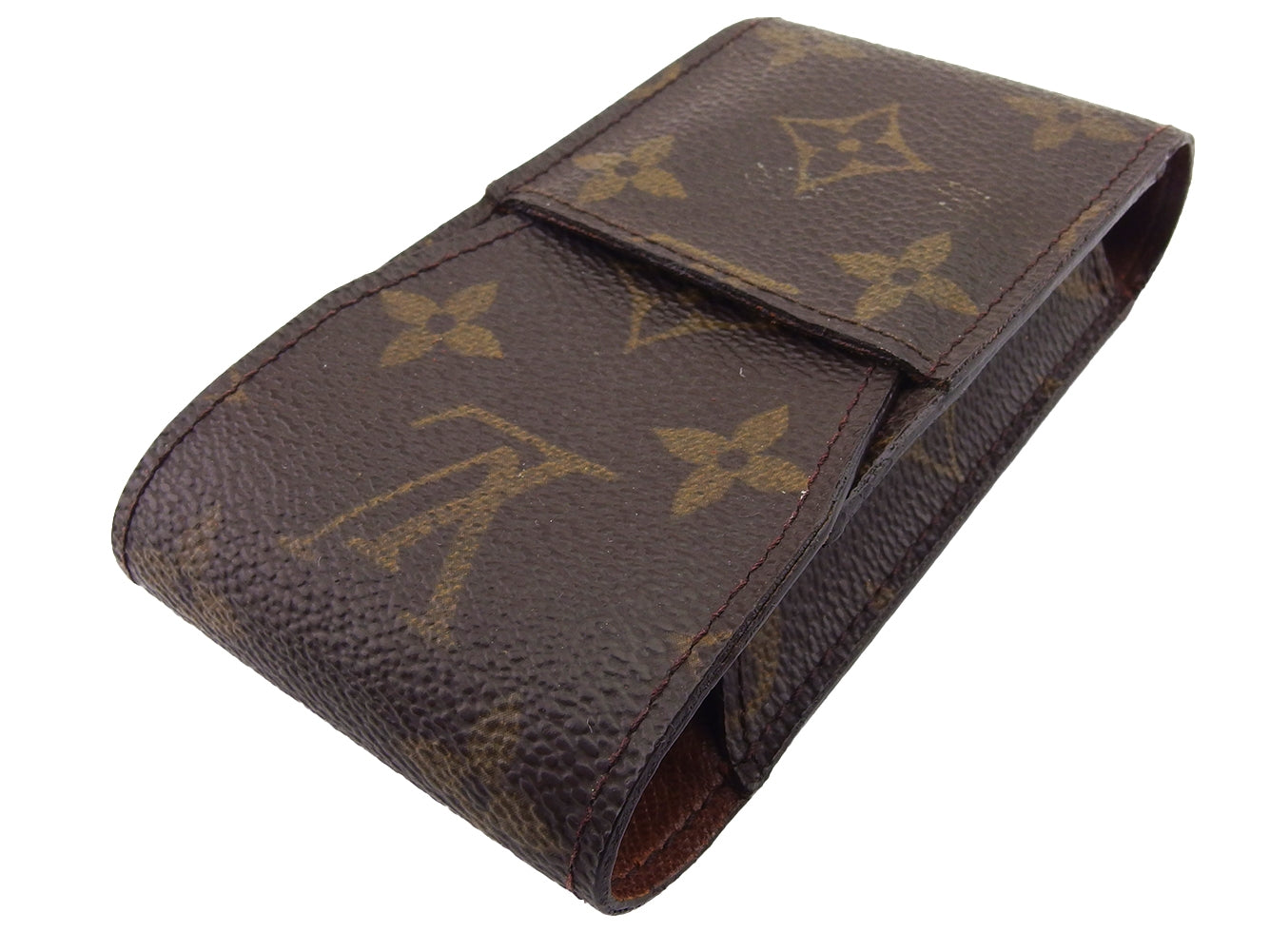 Louis Vuitton Cigarette M63024 Etui cigarette Brown Beige Handbag T22135