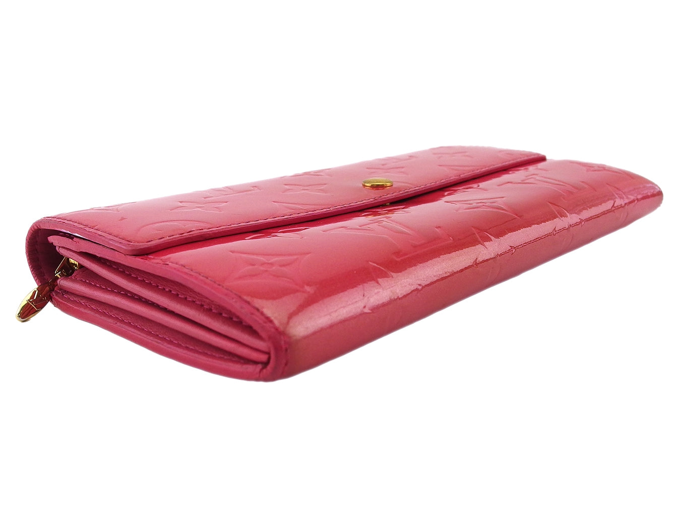 Louis Vuitton Long Purse Portefeuille Sara Red Wallet Case